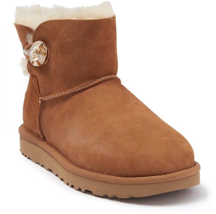 UGG Mini Bailey Button Bling Boot - ShopStyle