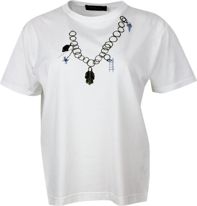 Fabiana Filippi Graphic Printed Crewneck T-Shirt