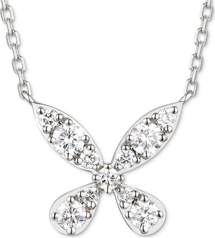 LeVian Vanilla Diamond Butterfly Inspired Cluster 19\