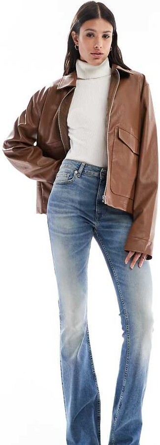 ASOS Tall ASOS DESIGN Tall bootcut jeans in mid wash