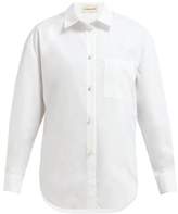 Thumbnail for your product : Alexandre Vauthier Crystal Embellished Cotton Poplin Shirt - Womens - White