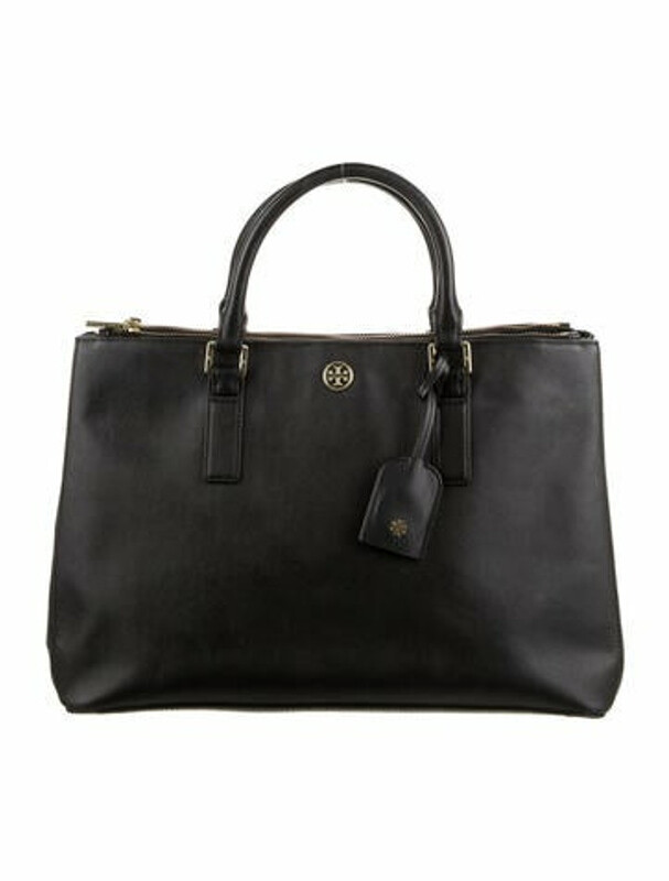 Tory Burch Saffiano Leather Handle Bag Black ShopStyle