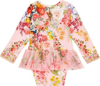 Camilla Kids Baby floral cotton-blend bodysuit