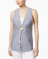 Thumbnail for your product : Kensie Tie-Front Vest