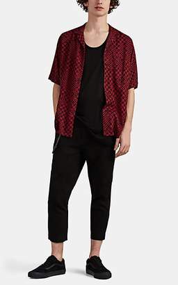 Ksubi Men's Abstract-Checkerboard Short-Sleeve Shirt - Md. Red