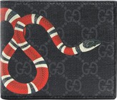 Thumbnail for your product : Gucci Kingsnake print GG Supreme wallet