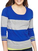 Thumbnail for your product : JCPenney jcp Striped Sweater - Petite