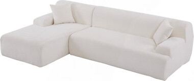 Latitude Run Sectional Sofa, Modern Large L-Shape Modular Sectional Sofa For Living Room, Bedroom, Salon, 2 Piece Free Combination, Simplified Style