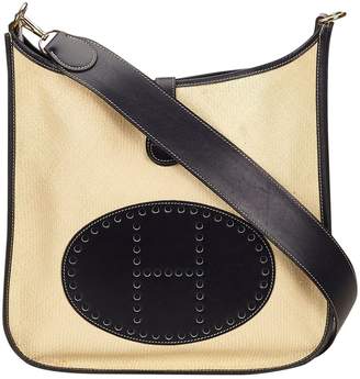 Hermes Vintage Evelyne Brown Cotton Handbag
