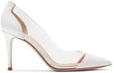 Thumbnail for your product : Gianvito Rossi White Patent Plexi Heels