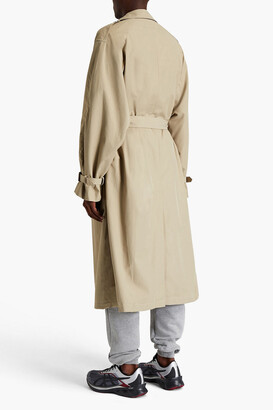 Vetements Oversized printed cotton-blend trench coat