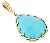 Thumbnail for your product : Penny Preville 18K Turquoise & Diamond Pendant