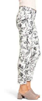 KUT from the Kloth Women's Reese Release Hem Floral Straight Leg Jeans