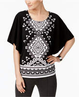 Thumbnail for your product : JM Collection Butterfly-Sleeve Top, Created for Macy's