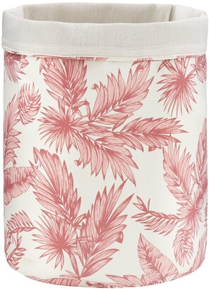 Very Pink Palms Laundry Basket