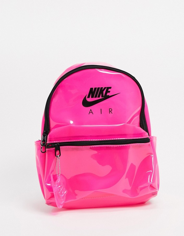 Nike Air translucent mini backpack in pink - ShopStyle