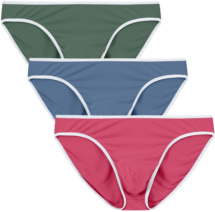 MoFiz Men's Bikinis Briefs Low Rise Briefs Bamboo Bikinis Lightweight