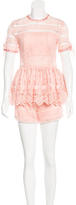 Thumbnail for your product : Alexis Lace Peplum Short Set w/ Tags