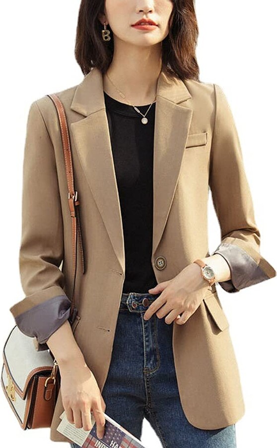 khaki fitted jacket
