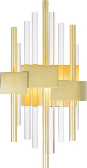 CWI Lighting CWILighting,Millipede7inLEDSatinGoldWallSconce