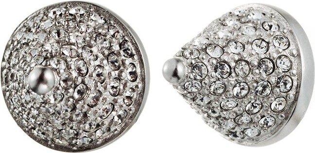 Eddie Borgo Rhodium Plated CZ Cone Studs