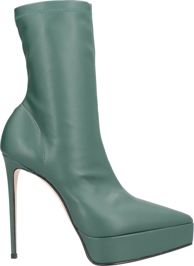 Le Silla Ankle Boots Dark Green - ShopStyle