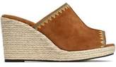 Thumbnail for your product : Castaner Embroidered Suede Espadrille Wedge Mules