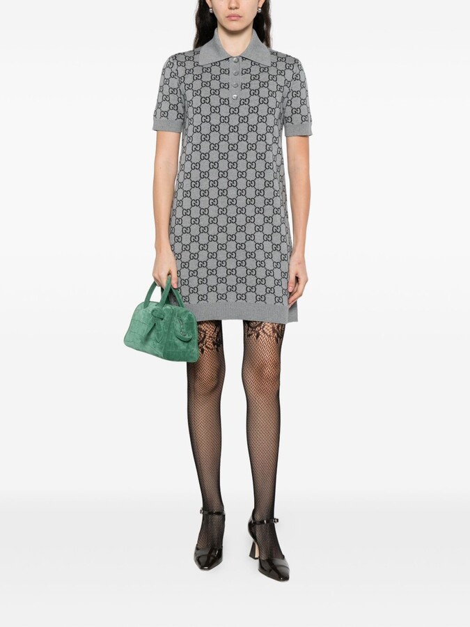 Gucci Gg Wool Polo Dress