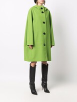 Thumbnail for your product : Nina Ricci Hooded Single-Breasted Coat