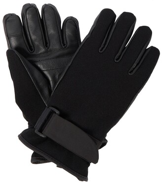 MONCLER GRENOBLE Leather ski gloves