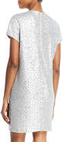 Thumbnail for your product : Aidan Mattox Aidan by Sequin Short-Sleeve Biting Lips Cocktail Dress