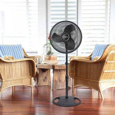 Lasko 3-Speed Adjustable Tilting Oscillating Standing Pedestal Fan
