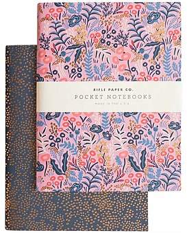 Rifle Paper Co. Pack Of 2 Notebooks - Plain - Pocket - Tapestry