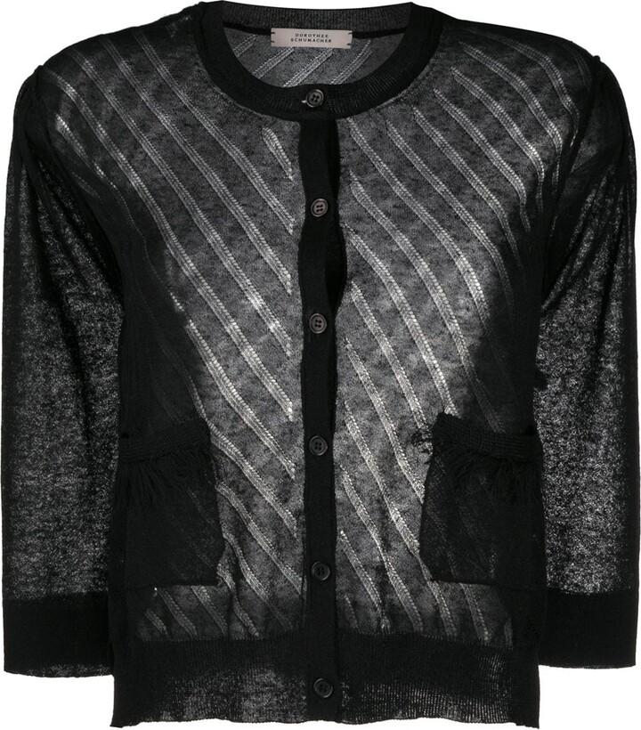 transparent cardigan