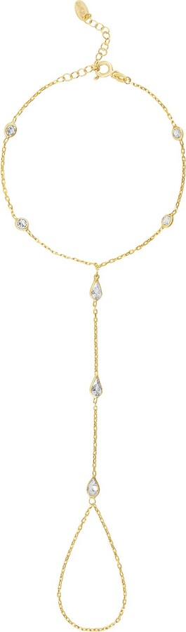 SHYMI Multi Stone Hand Chain- Gold