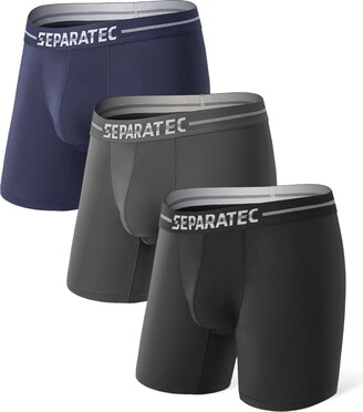  Separatec Dual Pouch Mens Underwear Quick Dry Boxer Briefs  For Men