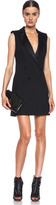 Thumbnail for your product : McQ Satin Tux Dress in Velvet Black