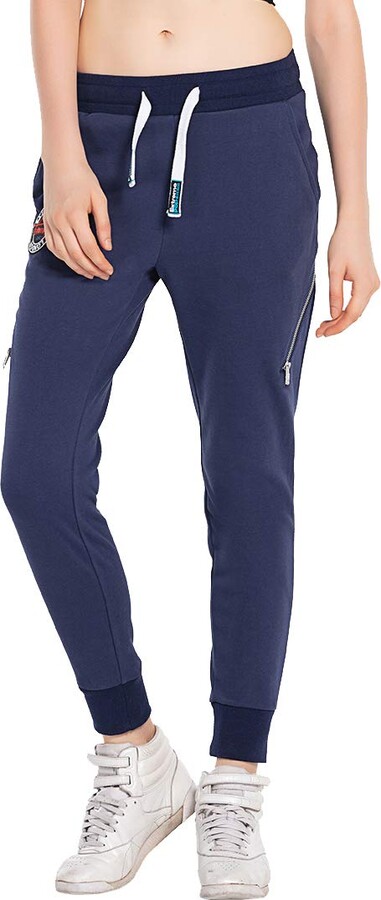 Extreme Pop Womens Tracksuit Joggers Knee Zipped Trousers Sports Gym Pants UK Stock 