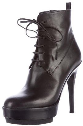 Gianvito Rossi Lace-Up Platform Booties