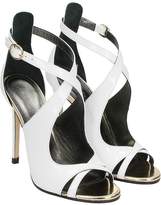 Thumbnail for your product : Marc Ellis Shiny White Leather Sandals
