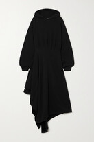 Thumbnail for your product : Balenciaga Hooded Asymmetric Cotton-jersey Wrap Dress