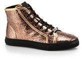 Thumbnail for your product : Gucci Cali Glitter High-Top Sneakers