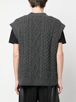 Thumbnail for your product : Nanushka Doan cable-knit vest