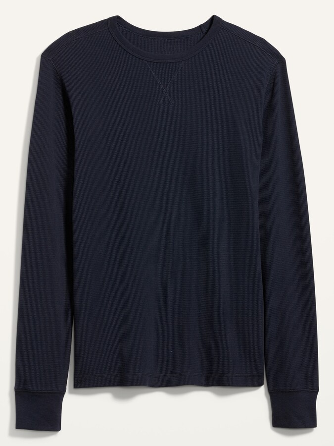 navy thermal shirt