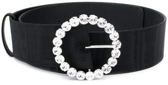 ATTICO crystal embellished buckle belt