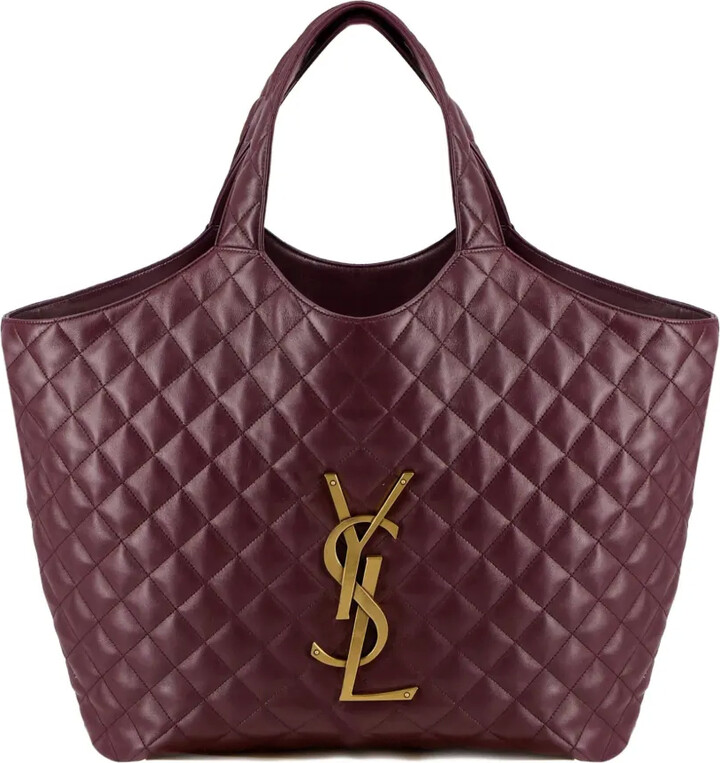 Saint Laurent Sac cabas Icare bordeaux