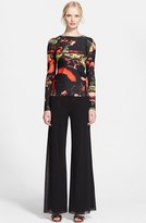 Thumbnail for your product : Jean Paul Gaultier Garden Print Cold Shoulder Top