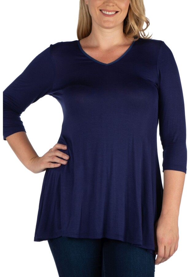Plus Size Tunic Tops With Leggings | Shop the world's largest 