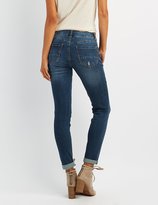 Thumbnail for your product : Charlotte Russe Refuge Boyfriend Destroyed Jeans