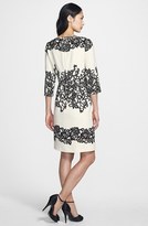 Thumbnail for your product : Adrianna Papell Placed Print Sheath Dress (Regular & Petite)